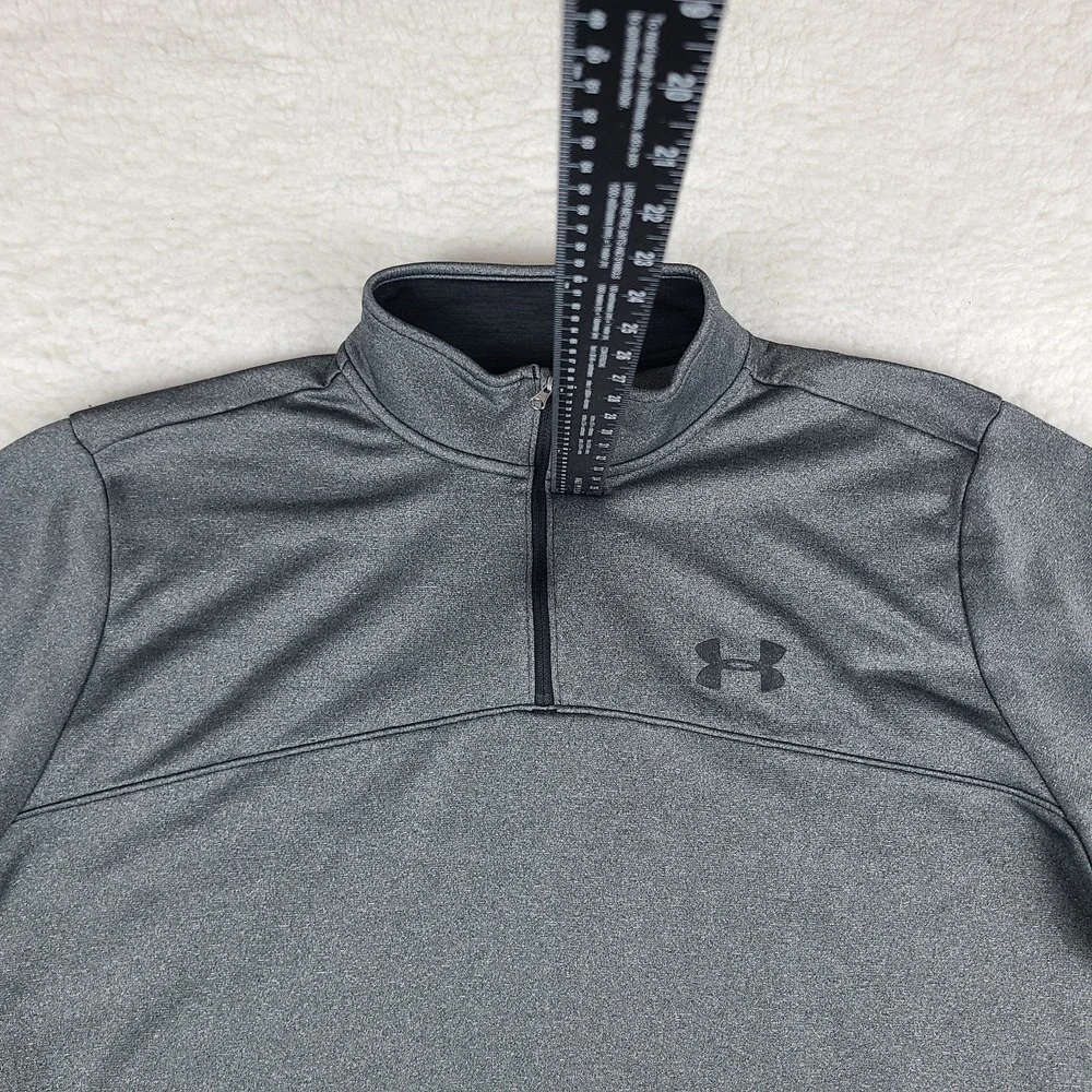 Under Armour Sweater Mens 2XL XXL Dark Gray Loose‎ Coldgear Performance Tech *
